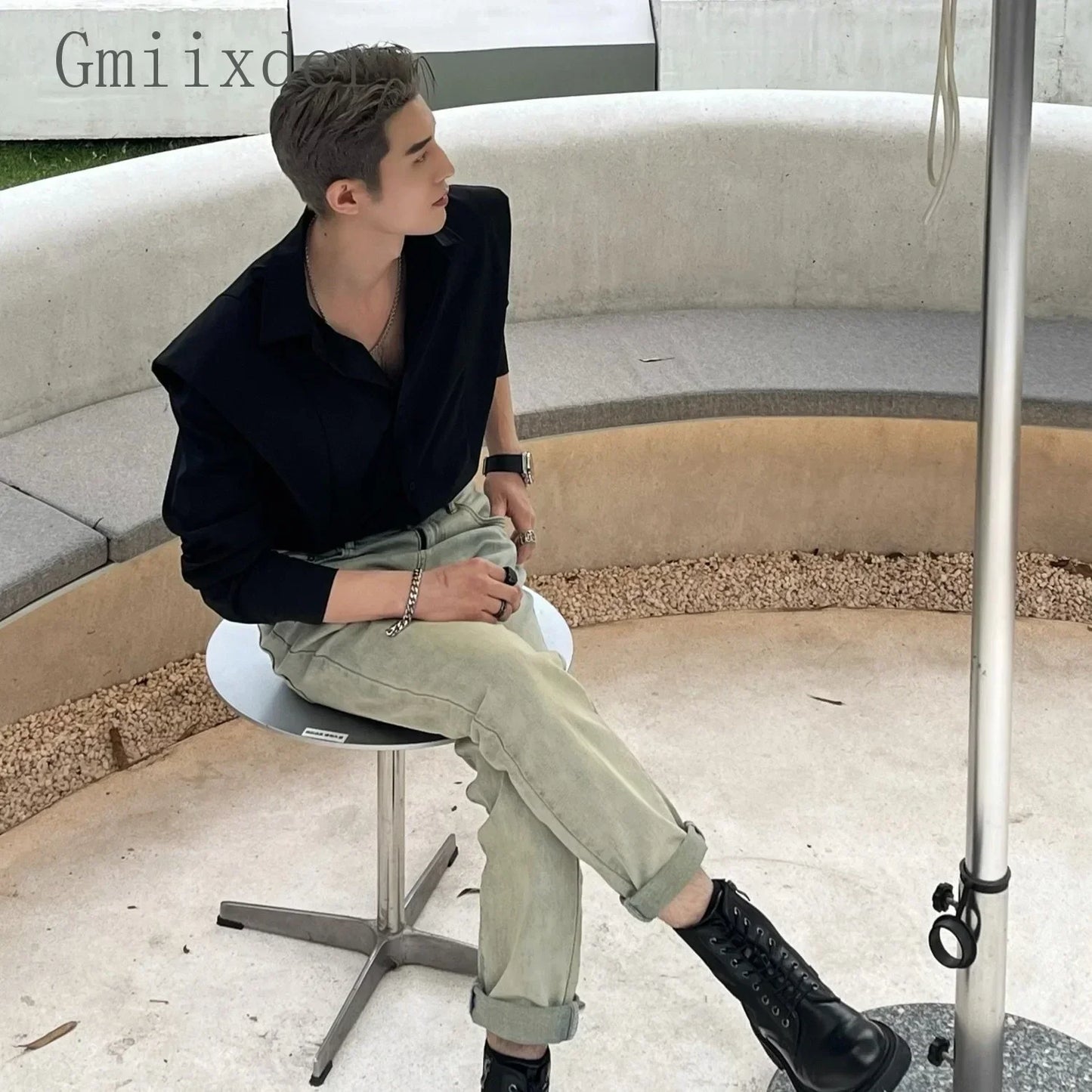 CAMISA HOMBROS ANCHOS ELEGANTE HOMBRE SILAMODA™